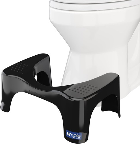 Black toilet stool inch - black,