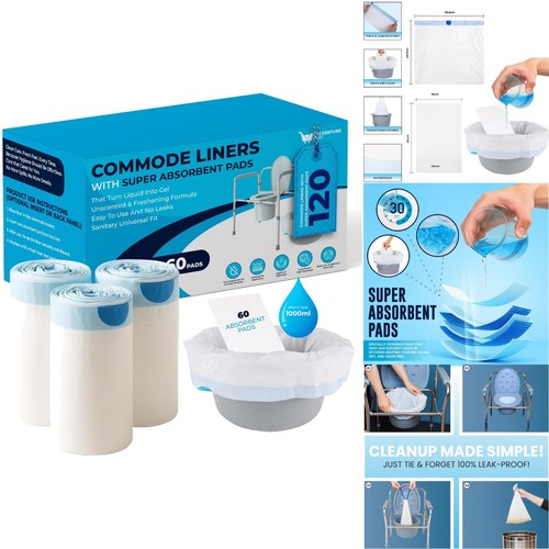 120 bedside commode liners - 120,