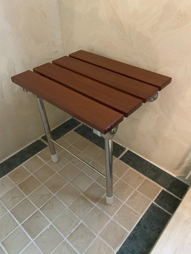 Wall mounted fold shower - wall, up
