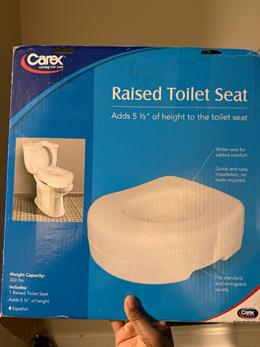 Carex raised toilet seat tool - toilet,