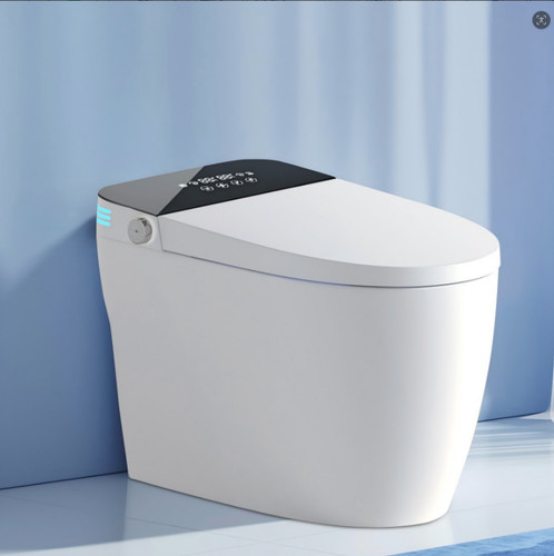 One piece toilet smart - piece,