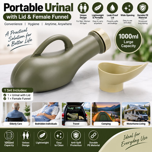 Premium portable urinal bottle - premium,