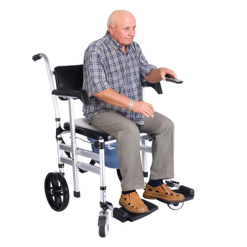 Foldable shower commode - foldable,