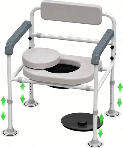 Adjustable bedside commode - adjustable,