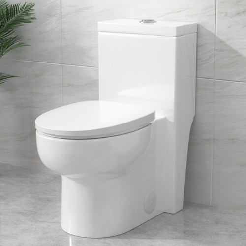 One piece toilet - one,