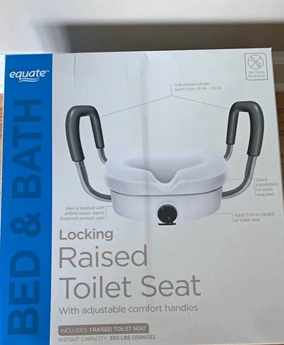 Equate locking elevated - equate, toilet