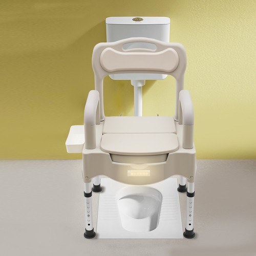 Height adjustable commode - height,