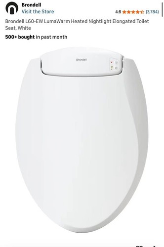 Heated toilet seat with