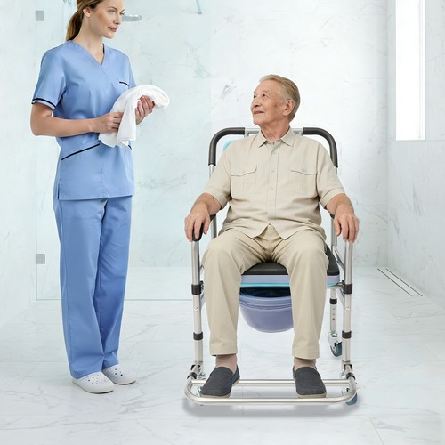 Shower chair with - chair, wheels