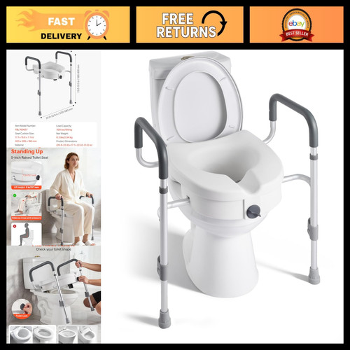 Elevated toilet seat with - seat,