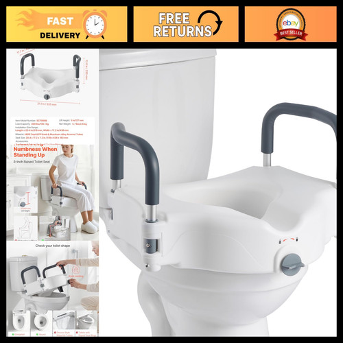 Elevated toilet seat riser - elevated,