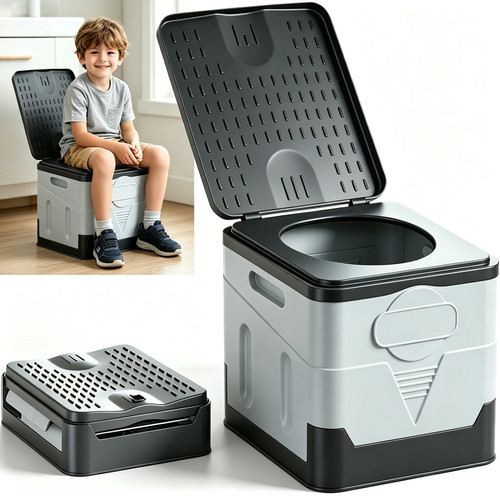 Portable toilet for camping - toilet,