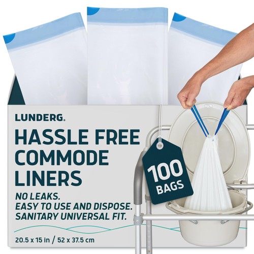 Commode liners value pack 100 - liners,